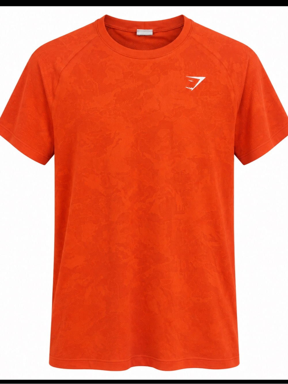 Gymshark Mens XL Orange Athletic Performance Running Training Shirt